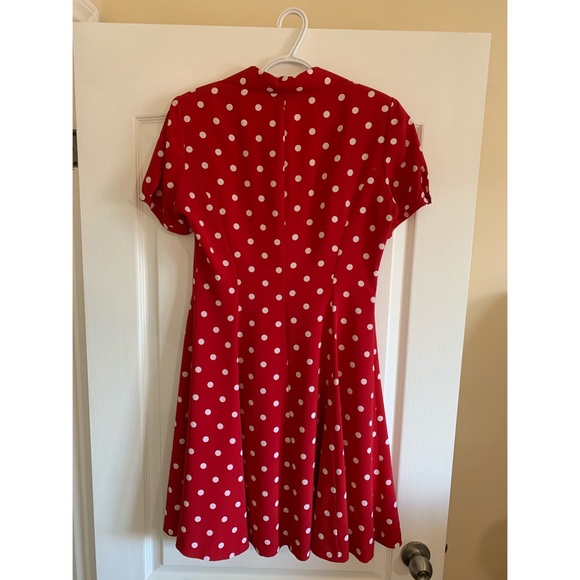 Liz Claiborne Red Polka Dot Dress - Picture 2 of 4